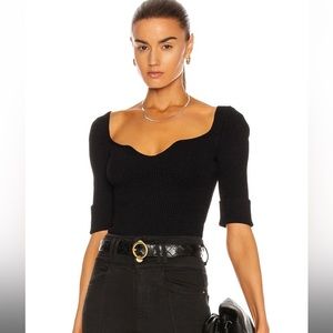 KHAITE Irina Top in Black Large